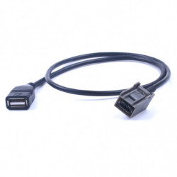 Bil Usb Aux Kabel Tråd Adapter Audio Media Musik Gränssnitt För Mitsubishi Främling Asx 2009 Framåt Bil Aux