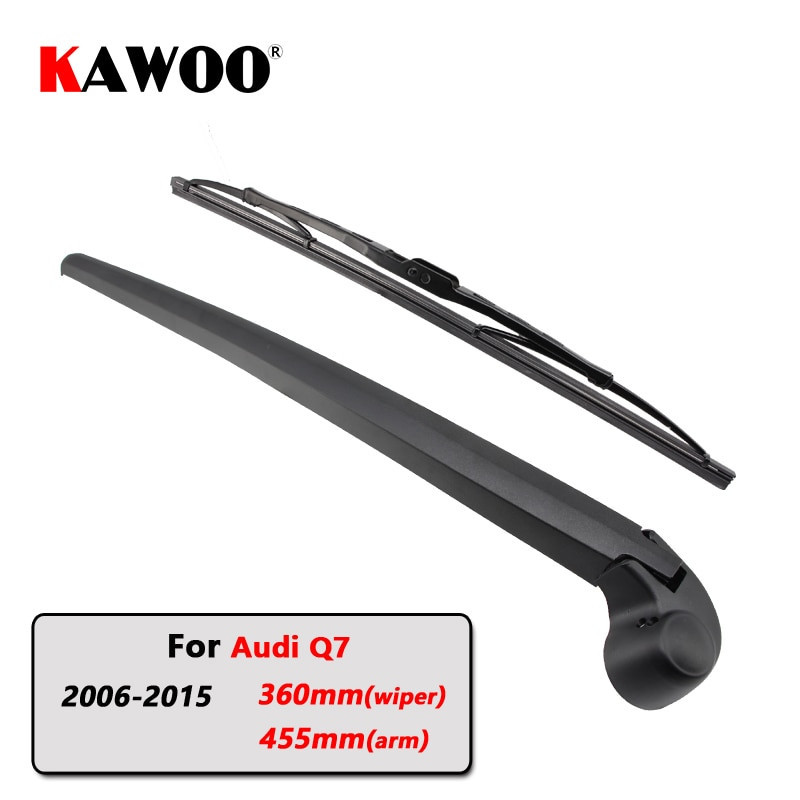 Kawoo Bil Bak Torkare Blades Tillbaka Fönster Vindrutetorkare Ärm För Audi Q7 Halvkombi 20062015 360mm Bil Vindruta