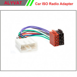 Bil Iso Stereo Ledningar Sele För Mitsubishi 19962006 Leda Vävstol Tråd Kabel Bil Radio Adapter Connector Adapter