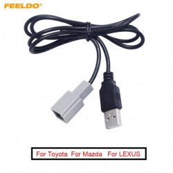 Feeldo 1 St Bil Audio Delar Kvinna Usb Kabel Adapter För Lexus Toyota Camry Reiz Rav4 Mazda Cx5 Fd5106