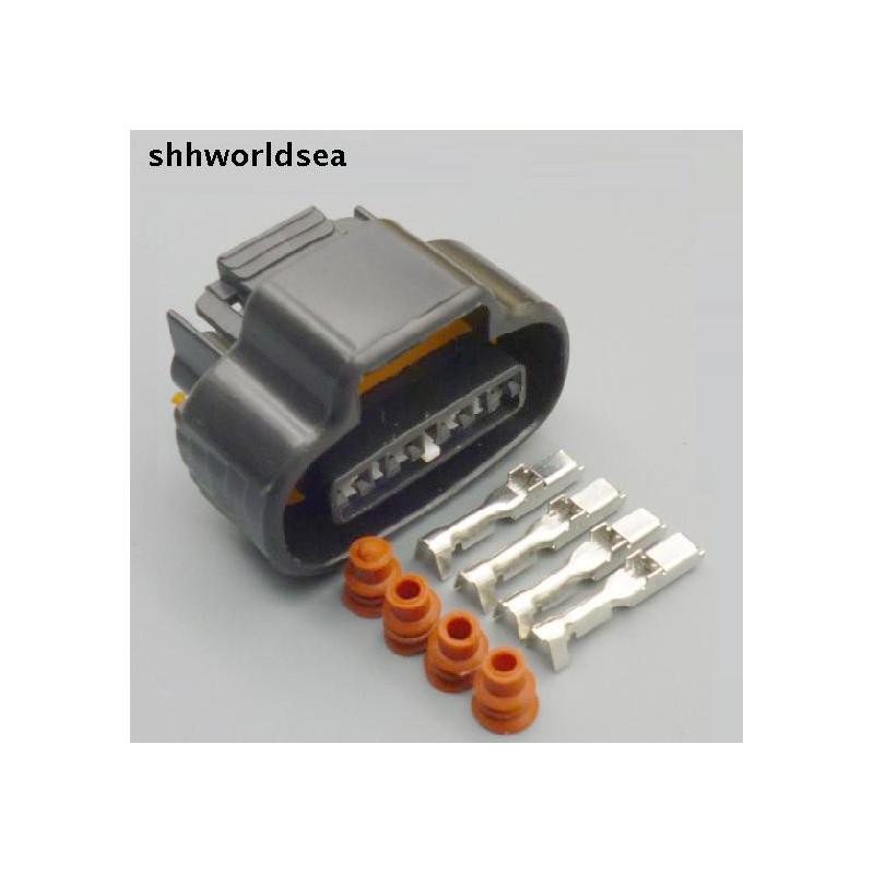 Shhworldsea 5 30 100sets 4pin För Toyota 2jzge Distributör Vev Elektronisk Connector Elektrisk Vattentät Ledningar