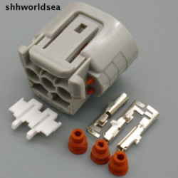 Shhworldsea 10set 3pin Bil Generator Sele Connector Bil Generator Plugg Bil Kvinna Vattentät Connector