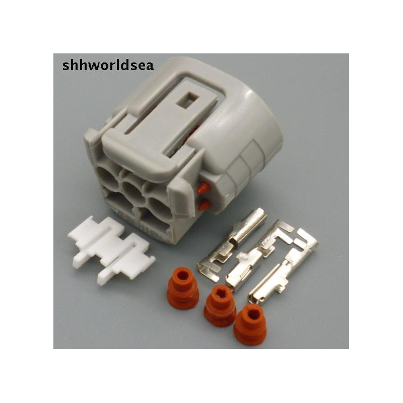 Shhworldsea 10set 3pin Bil Generator Sele Connector Bil Generator Plugg Bil Kvinna Vattentät Connector