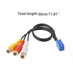 2019 1 Pc Fordon Bil 3rca Kabel Adapter För Toyota Dvd Navigering Huvudenhet 6pin Blå Av Hamn 3040 Bil Bil Tillbehör