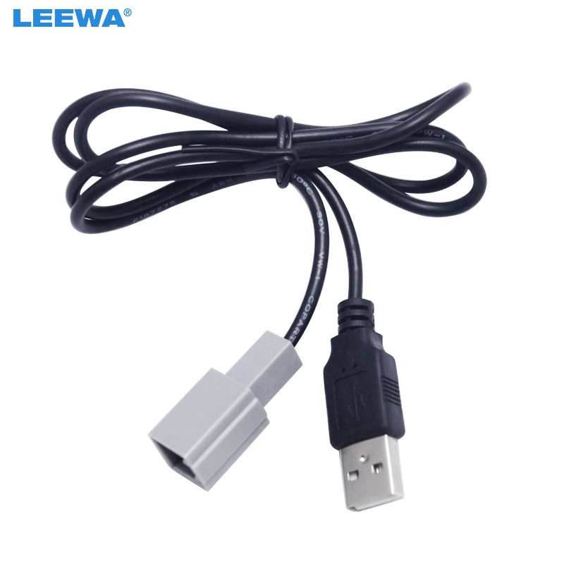 Leewa Bil Audio Delar Kvinna Usb Kabel Adapter För Lexus Toyota Camry Reiz Rav4 Mazda Cx5 Plugg Ca5106