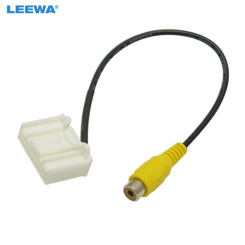 Leewa Bil Bak Kamera Parkering Video Backning Rca Kabel Adapter För Toyota Rav4 Reiz Radio Huvud Enhet Ca5666