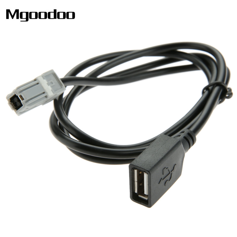 Bil Usb Mp3 Audio Auxin Inmatning Gränssnitt Adapter Kabel För Toyota Camry Rav4 Yaris Corolla Sienna Tacoma