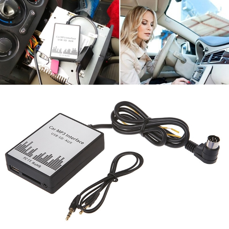 Usb Sd Aux Bil Mp3 Musik Spelare Adapter För Volvo Huseries C70 S40 60 80 Xc C70