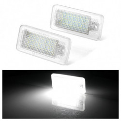 2pcs 12v Led Siffra Licens Tallrik Ljus Lampor För Audi A4 A5 A6 C6 A3 S3 S4 S5 B6 B7 S6 A8 S8 Rs4 Q7 Bil Licens