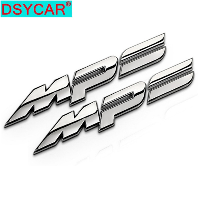 Dsycar 1 St 3d Metall Mps Bil Sida Fender Bak Trunk Emblem Bricka Sticker Dekal För Jeep Undvika Bmw Nissan Audi