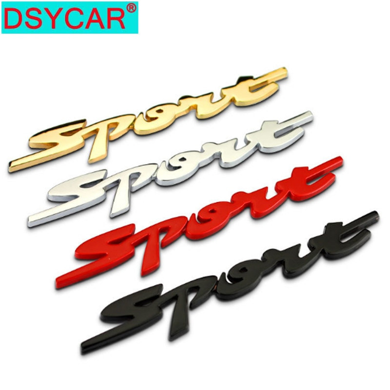 Dsycar 1 St 3d Metall Sport Bil Sida Fender Bak Trunk Emblem Bricka Sticker Dekal För Bmw Audi Honda Bil Jeep