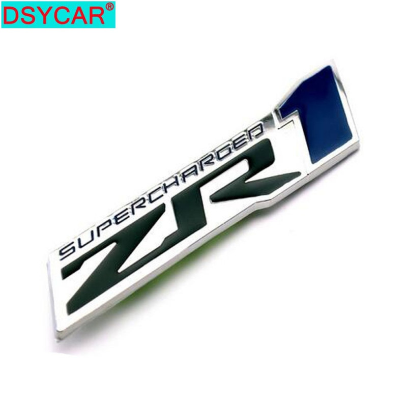 Dsycar 3d Metall Laddade Zr1 Bil Sticker Emblem Bricka För Jeep Bmw Vadställe Lifan Nissan Mazda Audi Honda Bil