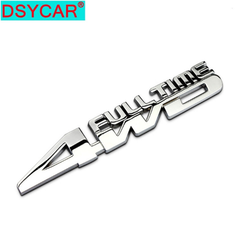 Dsycar 1 St 3d Metall 4wd Bil Sida Fender Bak Trunk Emblem Bricka Sticker Dekal För Jeep Undvika Bmw Nissan Audi