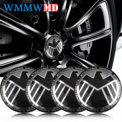 4pack Bil Styling Skydda Emblem Hjul Nav Caps Klistermärken Örn Bricka Dekaler Tillbehör För Bmw Audi Nissan