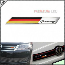 Aluminium Tallrik Tyskland Flagga Emblem Bricka För Bil Främre Grill Sida Fender Trunk För Audi Vw Porsche Bmw