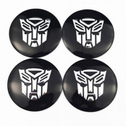 4pack Bil Man Transformers Bil Däck Hjul Centrum Sticker Nav Keps Bricka Dekaler För Opel Peugeot Audi Bmw Kia