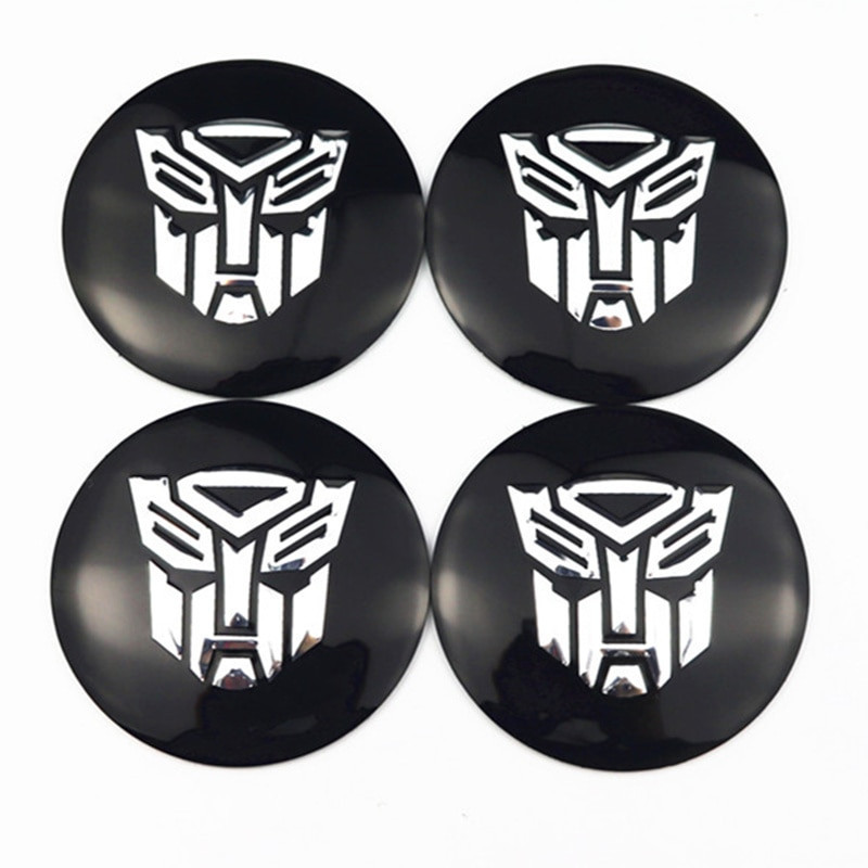 4pack Bil Man Transformers Bil Däck Hjul Centrum Sticker Nav Keps Bricka Dekaler För Opel Peugeot Audi Bmw Kia