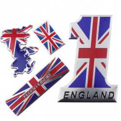 3d England Flagga Bil Klistermärken Förenad Kindom Emblem Storbritannien Bricka Dekal För Bmw Audi Vadställe