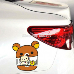 Est Rolig Tecknad Serie Härlig Björn Rilakkuma Bil Klistermärken För Tesla Toyota Vw Toyota Chevrolet Honda