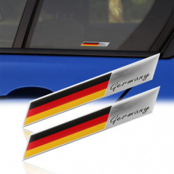 2pcs Universell Tyskland Flagga Bil Motorcykel Sticker Dekal Emblem Bricka För Audi Bmw Vw Toyoto Honda Nissan