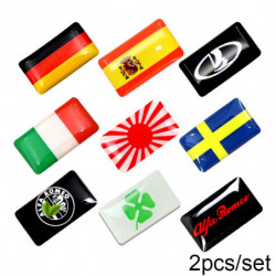 Styrning Hjul 3d Epoxi Bil Styling England Passa För Vw Bmw Audi Toyota Vadställe Nissan Skydda Flagga Bil Sticker