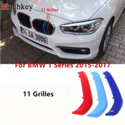 3d M Bil Bil Främre Grill Trimma Strips Grillar Omslag Prestanda Dekoration Klistermärken För Bmw 1 Serier 2015