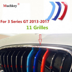 3d M Sport Främre Grill Trimma Strips Grill Omslag Sticker För Bmw 2013 Till 3 Serier Gt F34 320i 328i 330i 335i