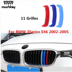 Främre Grill Trimma Strips Grill Omslag 3d Sticker För Bmw 3 Serier 2002 Till 2005 E46 316i 318i 320i 325i 328i