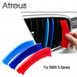 Atreus 3pcs 3d Bil Främre Grill Trimma Sport Strips Omslag Klistermärken För Bmw E39 E60 F10 F07 G30 5 Serier