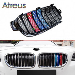 Atreus 1set 3d Bil Främre Grill Trimma Sport Strips Omslag Anti Klistermärken För Bmw F30 F10 F18 F35 F11 M