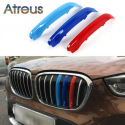 Atreus 3pcs Bil Främre Grill Trimma Sport Strips Omslag Klistermärken För Bmw X1 F48 E84 X3 F25 X5 F15 E70 X4