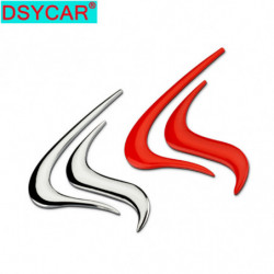 Dsycar 1 St 3d Metall Flamma Huvud Bil Sida Fender Bak Trunk Emblem Bricka Sticker Dekal För Jeep Bmw Nissan Audi