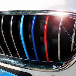 Dewtreetali 3 Färg Främre Grill Grill Vinyl Remsa Sticker Dekal För Bmw M3 M5 E46 E60 E90 Bil Styling