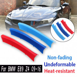 3pcs Uppsättning 3d Plast M Grill Strips För Bmw E89 Z4 2009 Bil Främre Grill Trimma Sport Omslag Keps Skal