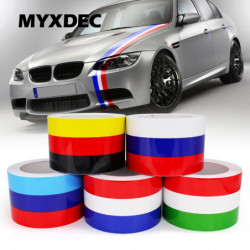 5meters Diy Dekoration Dekaler Exteriör Bil Motorcykel Filma Vattentät Pvc Sticker Covers För Vw Bmw 3 Färger