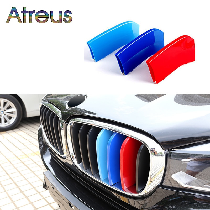 Atreus 3pcs För Bmw X5 E70 F15 X1 E84 F48 X3 F25 X4 F26 X6 E71 F16 Motorsport Kraft M Prestanda Främre Grill