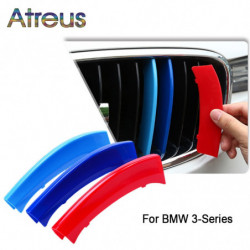 Atreus 3pcs För Bmw 3series E46 E90 F30 F34 E92 E93 3 Serier Motorsport Kraft M Prestanda Bil Främre Grill Trimma