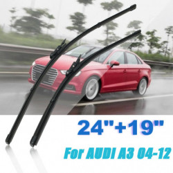 Passar För Audi A3 20042012 Rhd Fordon 1 Par Bil Främre Rätt Vindruta Torkare Blades 24inch 19inch