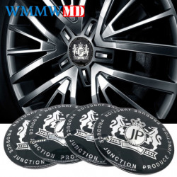 4pack Bil Styling Vip 56mm Legering Däck Jp Bil Däck Styrning Hjul Centrum Nav Keps Emblem Bricka Metall Sticker