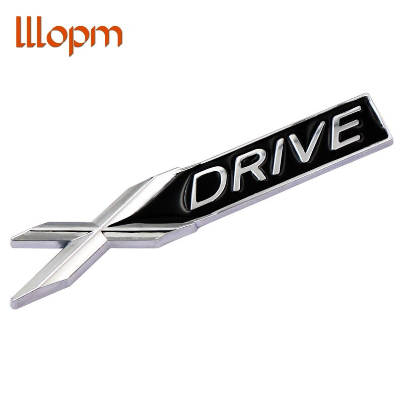 3d Metall Krom Xdrive X Kör Emblem Bricka Sticker Dekal Bil Dekoration För Bmw 3 5 7 Serier X1 X3 X5 E46 X6 Sdrive