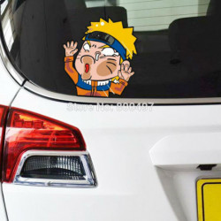 Est Bil Styling Tecknad Serie Naruto Utslagning De Glas Bil Klistermärken Dekaler För Toyota Chevrolet Volkswagen