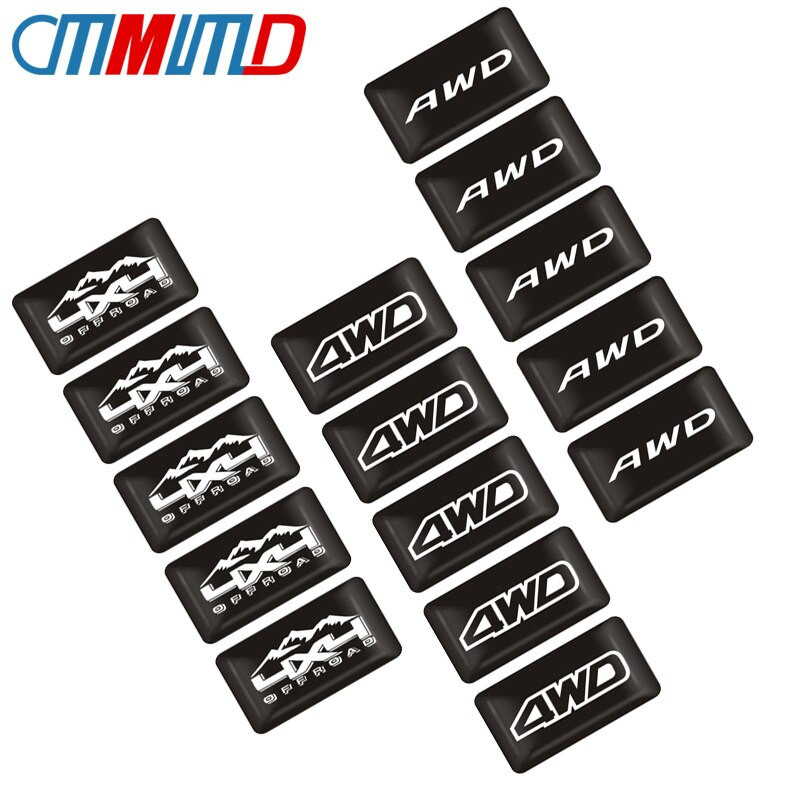 Bil Styling 10 St 3d Epoxi Sticker Awd Emblem 4wd Bricka Logotyp Dekoration Dekal För Toyota Impreza Honda 4x4