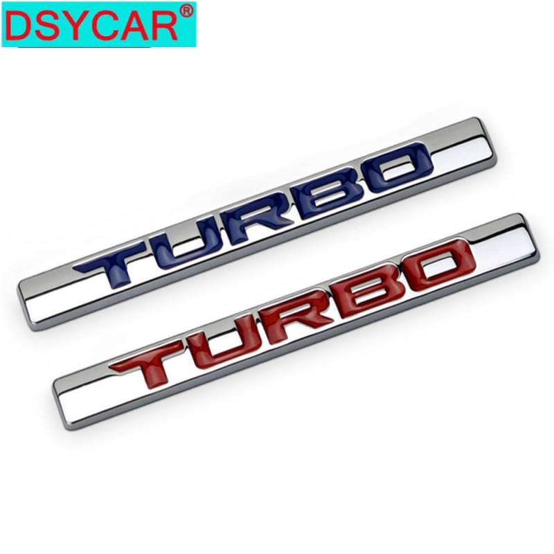 Dsycar 1 St 3d Metall 210 220 Turbo Bil Sida Fender Bak Trunk Emblem Bricka Sticker Dekaler För Honda Jede Medborgerlig