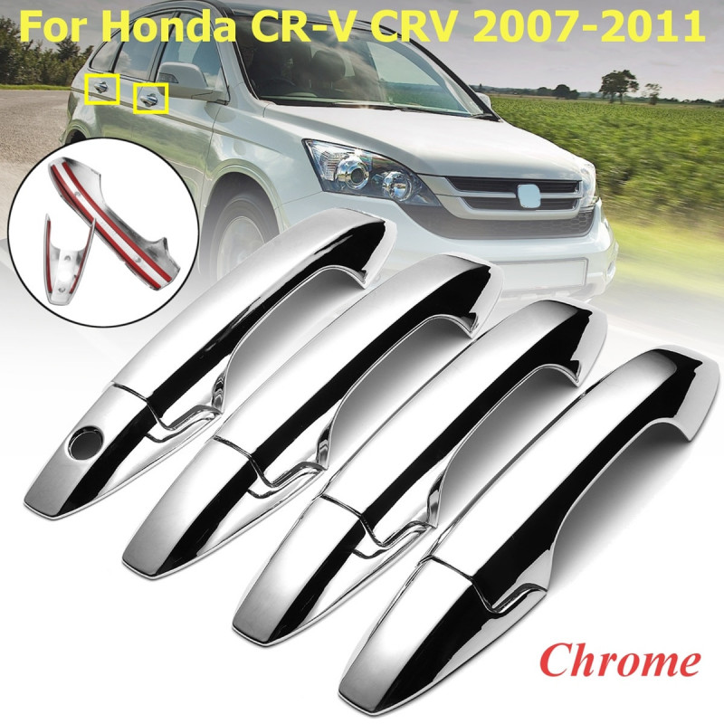 8pcs Uppsättning Magmuskler Krom 4 Dörr Hantera Covers För Honda För Crv Crv 2007 2008 2009 2010 2011 Hantera