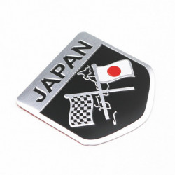 Metall Japansk Flagga Emblem Bricka Japan Carsticker Dekal För Toyoto Honda Nissan Mazda Lexus Mitsubishi Infiniti