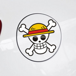 Rolig Bil Sticker Bil Kropp Ett Bit Skalle Dekal För Tesla Vadställe Chevrolet Volkswagen Honda Hyundai Kia Lada