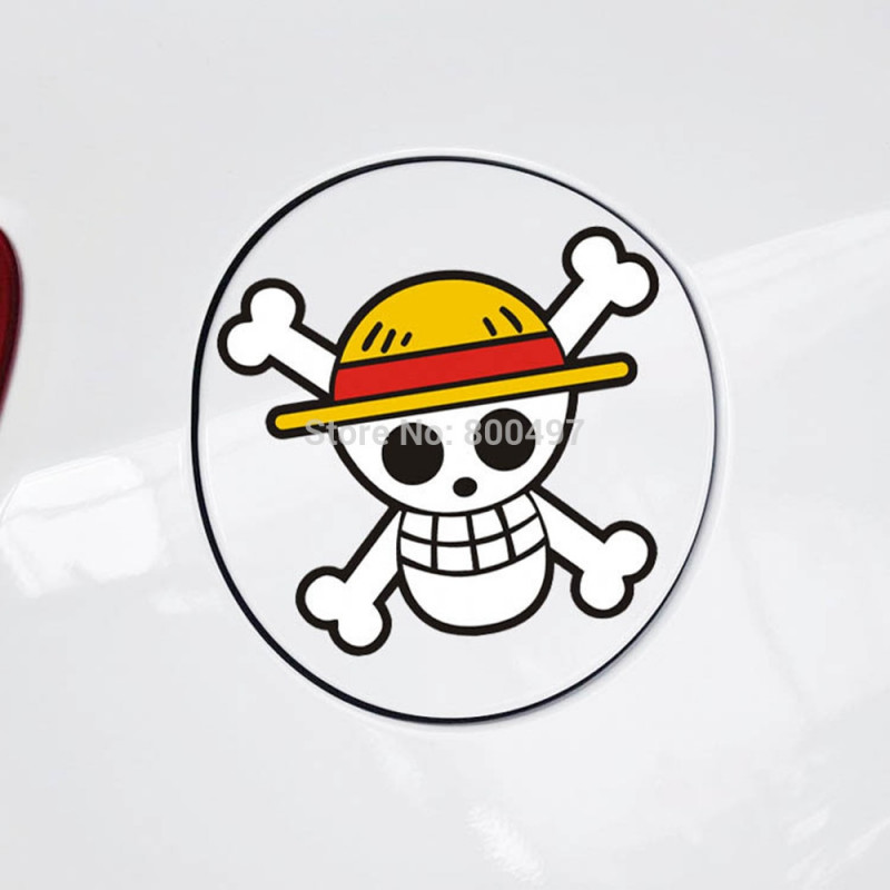 Rolig Bil Sticker Bil Kropp Ett Bit Skalle Dekal För Tesla Vadställe Chevrolet Volkswagen Honda Hyundai Kia Lada