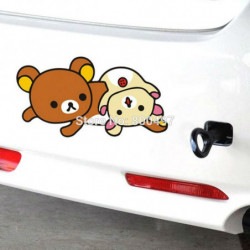 Est Bil Styling Bil Covers Tecknad Serie Björn Rilakkuma Bil Sticker Bil Dekal För Toyota Chevrolet Volkswagen