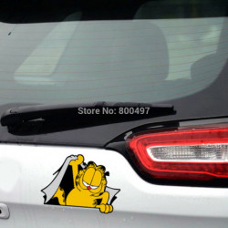 Rolig Decasl Bil Styling Katten Gustaf Bil Sticker Dekal Stötfångare Klistermärken Hela Kropp Dekal För Tesla