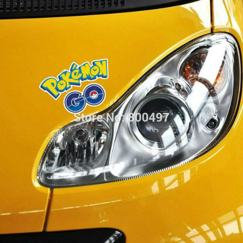 Bil Styling Tecknad Serie Djur Pikachu Pokemon Gå Bil Sticker Dekaler För Toyota Peugeot Fiesta Opel Chevrolet